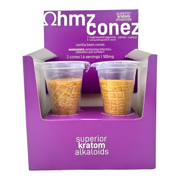 Ohmz Conez Vanilla Bean 100mg - Delicious CBD Edible for Relaxation