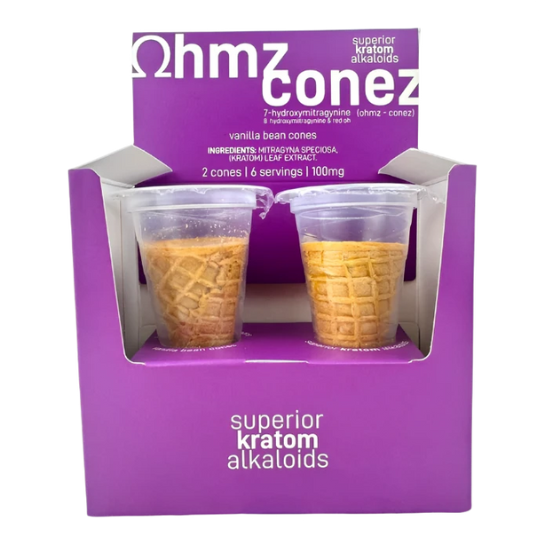 Ohmz Conez Vanilla Bean 100mg - Delicious CBD Edible for Relaxation