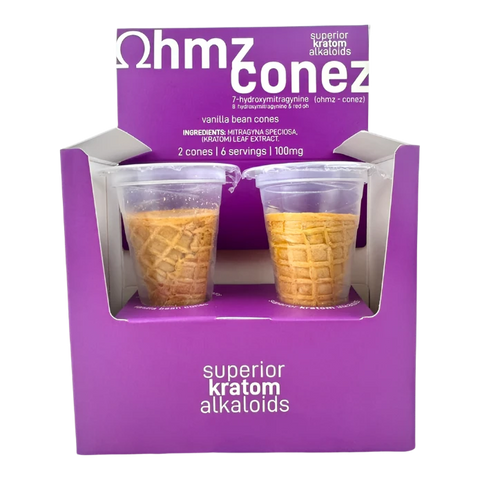 Ohmz Conez Vanilla Bean 100mg - Delicious CBD Edible for Relaxation
