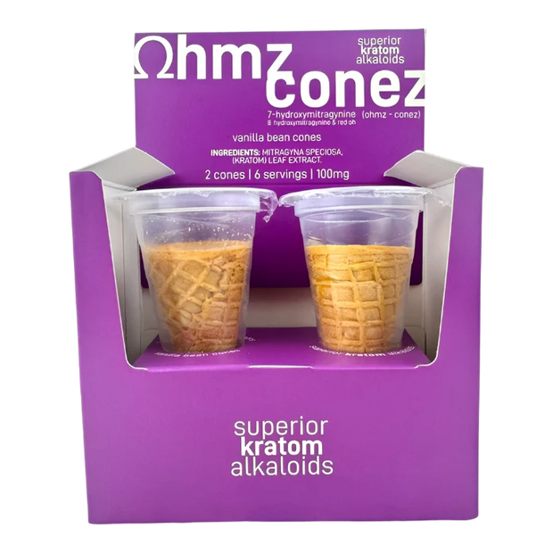 Ohmz Conez Vanilla Bean 100mg - Delicious CBD Edible for Relaxation