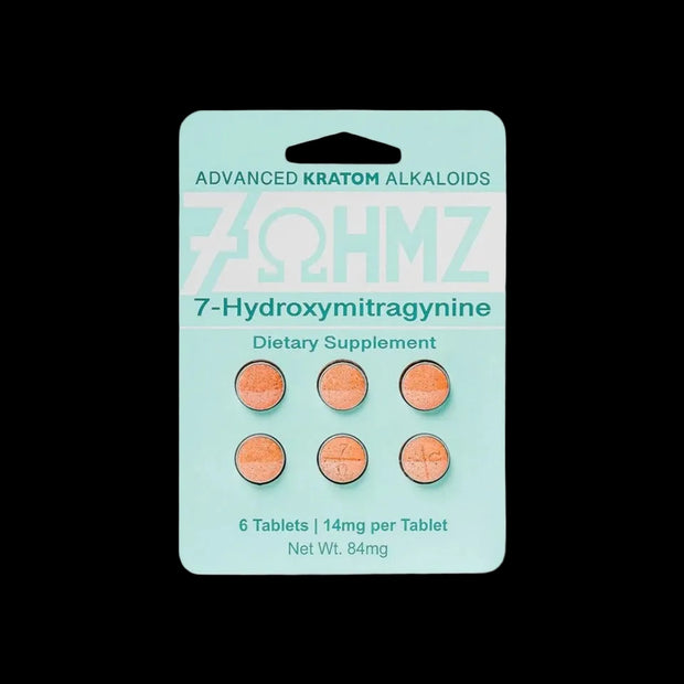 7OHMZ Kratom 7-Hydroxymitragynine Extract Tablets for enhanced focus and pain relief