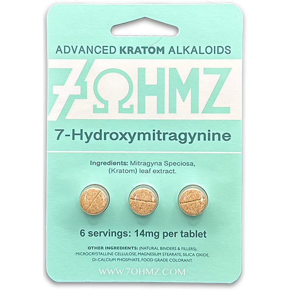 High-potency kratom tablets by 7OHMZ