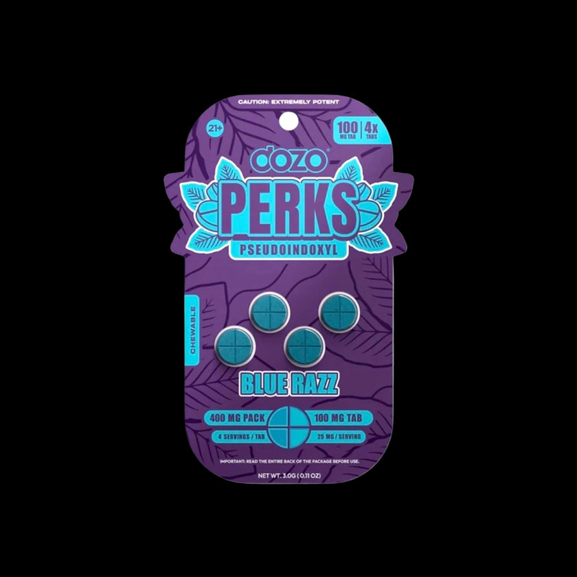 Dozo Perks Pseudo (4ct) 100MG - Blue Razz