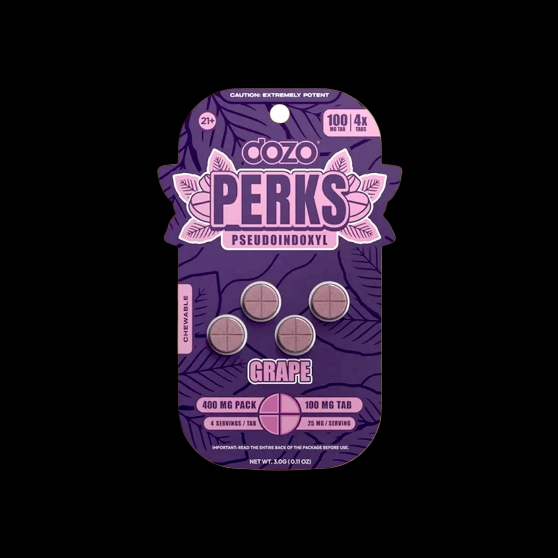 Dozo Perks Pseudo (4ct) 100MG - Grape
