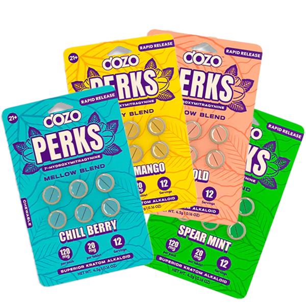 Dozo Perks 4 flavors 6 pack