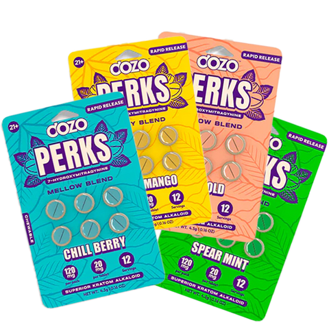 Dozo Perks 6 Caps - Organic Natural Energy Boost Supplement