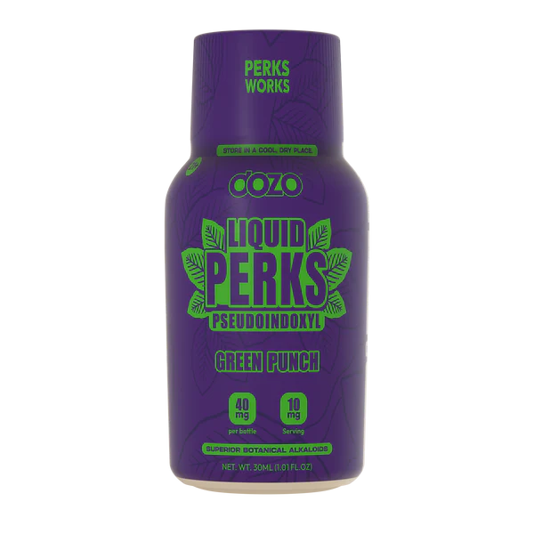 Dozo Perks Liquid Strawberry Lemonade - A kratom-infused natural energy drink