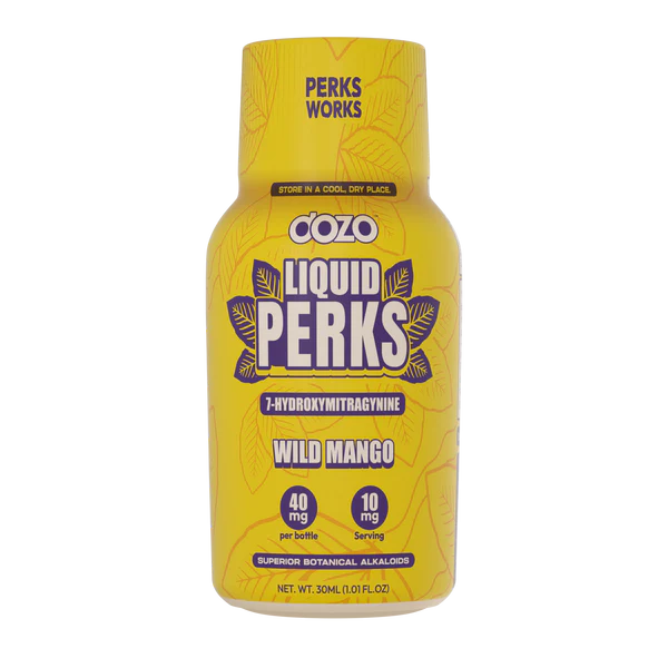 Dozo Perks Liquid Wild Mango - Premium Kratom Extract for enhanced focus and energy