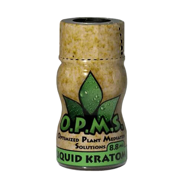 OPMS Gold Liquid Kratom Shot 8.8ml bottle - premium, potent