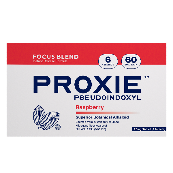 Proxie Focus Blend Raspberry Bottle with bright tangy flavor