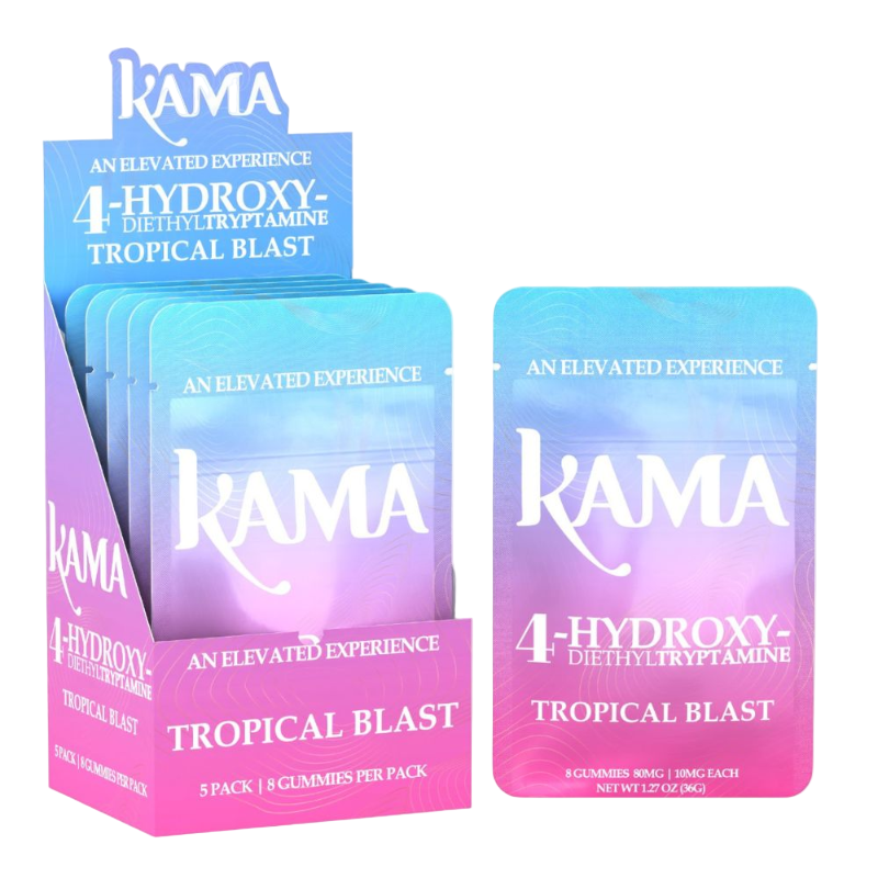 KAMA 4OH Tropical Blast Gummies - 8 Count, 10mg each