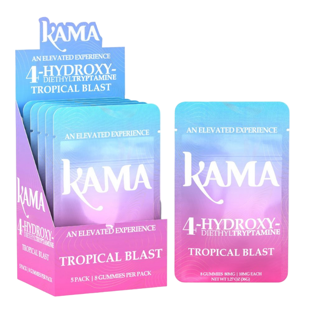 KAMA 4OH Tropical Blast Gummies - 8 Count, 10mg each
