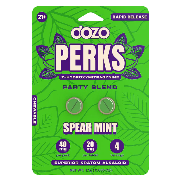 Dozo Perks Spear Mint 40 mg per pack