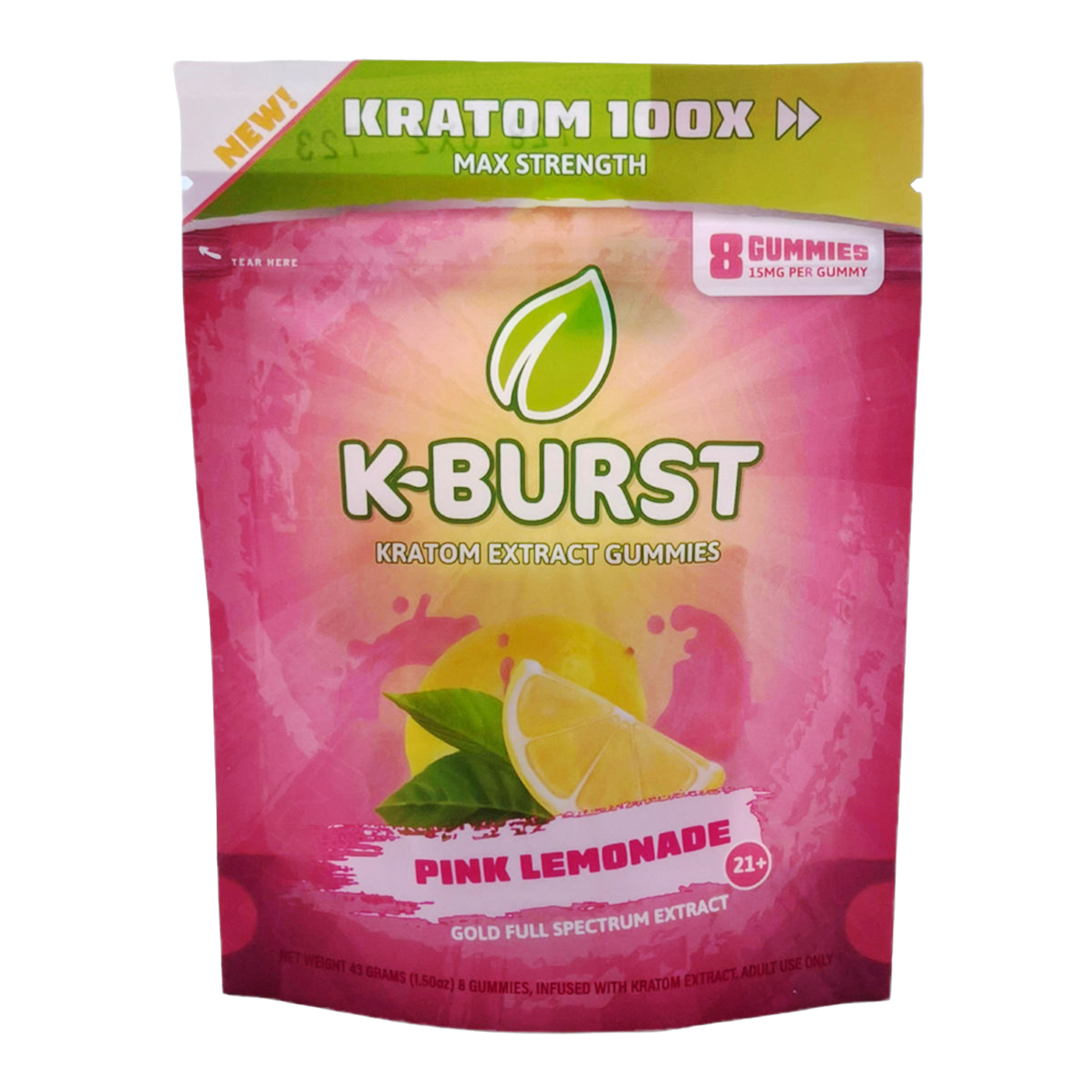 K burst gummies Pink lemondae 15 MG